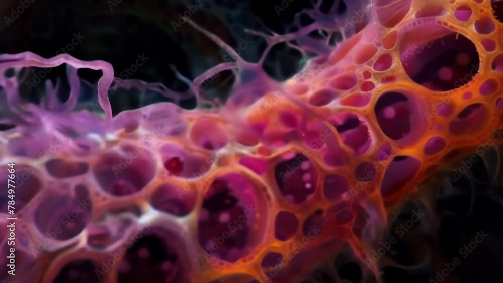 Poster the intricate internal structure of a euglenoid is revealed in stunning detail in this microscopy im