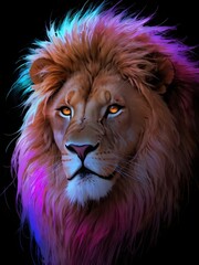 Fototapeta premium male lion portrait