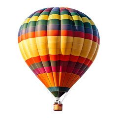 Hot air balloon isolated on transparent background