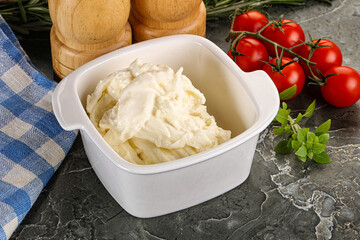 Italian delicous stracciatella cheese