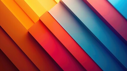 Obraz premium A series of colorful, abstracted lines create a dynamic background