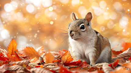 Fototapeta premium Autumn Animal Clipart