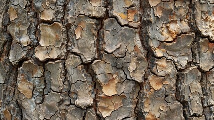 Textures and Patterns: A photo macro close-up of the texture and patterns on a tree trunk