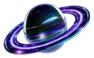 PNG Neon saturn astronomy universe sphere