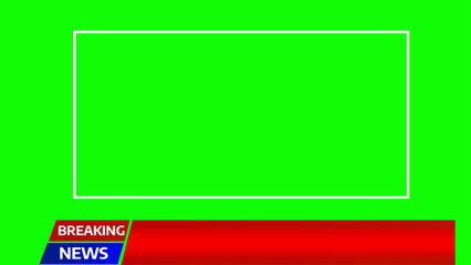 breaking news background green screen, abstract green breaking news background, 