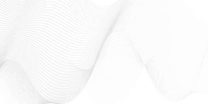 Abstract white digital blend wave lines and technology background. Modern white flowing wave lines and glowing moving lines. Futuristic technology and sound wave lines background.