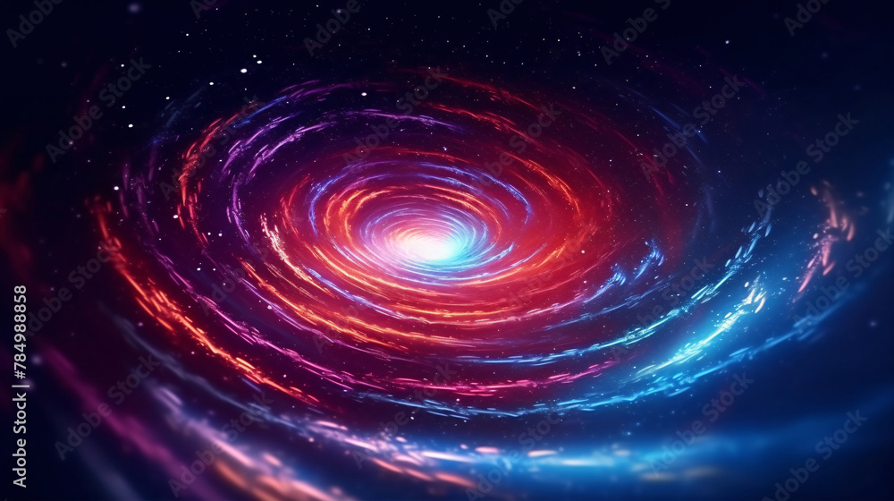 Wall mural digital galaxy colorful black hole scene abstract graphic poster web page ppt background