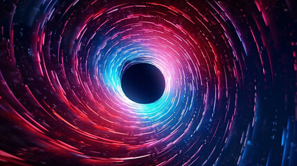 Digital galaxy colorful black hole scene abstract graphic poster web page PPT background