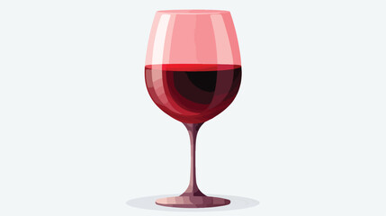 A close-up of a glass of red wine with deep ruby hues