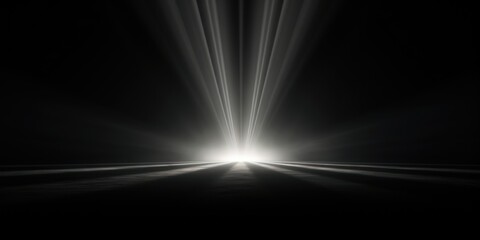 3D rendering of light black background with spotlight shining down on the center
