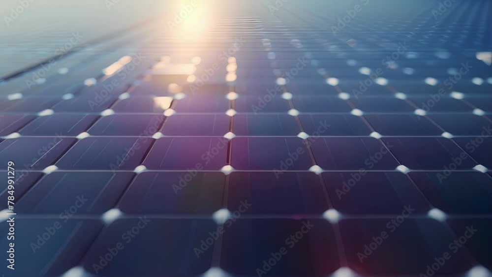 Poster a closeup of a solar panel reveals intricate layers of advanced technology as well as a unique textu