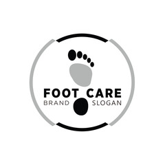 foot care podiatri logo with simple design premium design