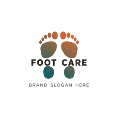 foot care podiatri logo with simple design premium design