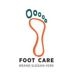 foot care podiatri logo with simple design premium design