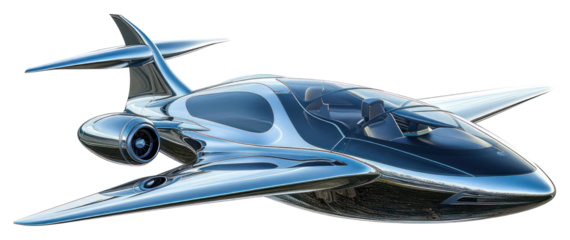 PNG Futuristic plane transportation aircraft airplane