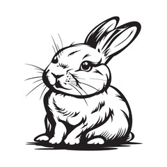 Rabbit Vector Images, Rabbit Design, Rabbit  Isolated on White