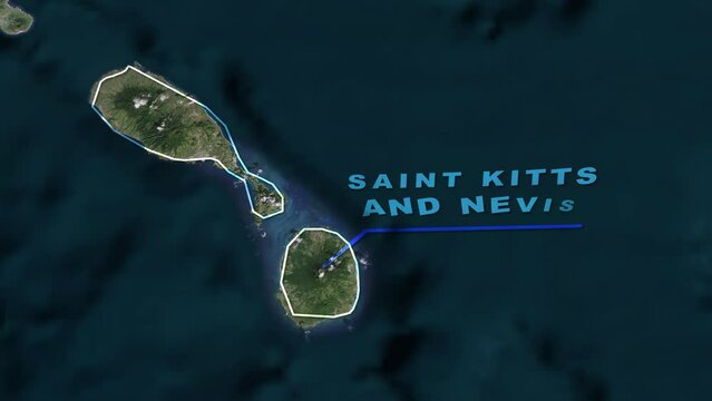 Saint Kitts and Nevis World Map