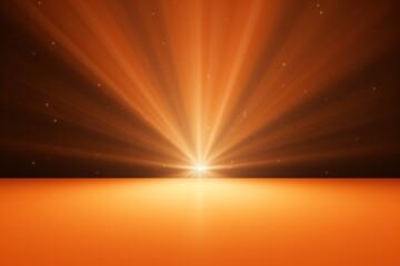 Fototapeta na wymiar 3D rendering of light orange background with spotlight shining down on the center.