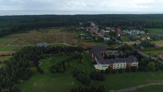 Beautiful Landscape Lukecin Piekny Krajobraz Aerial View Poland