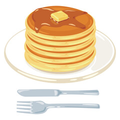皿に盛られた薄いパンケーキ