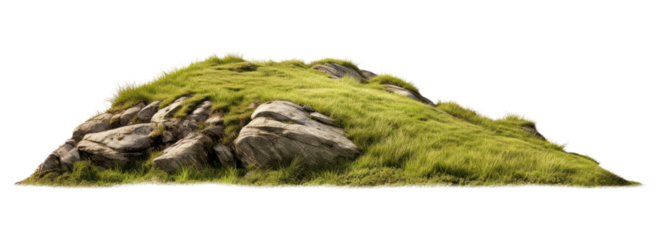 PNG Rocky grass hill landscape nature grassland