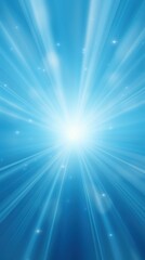 3D rendering of light sky blue background with spotlight shining down on the center