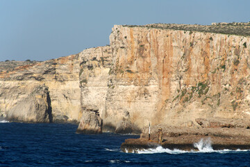Cliffs of Comino Island, Malta 