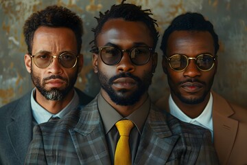 United Vision: A Trio of Business Acumen and Style. Concept Business Management, Style & Fashion, Collaborative Projects, Networking Opportunities, Entrepreneurship