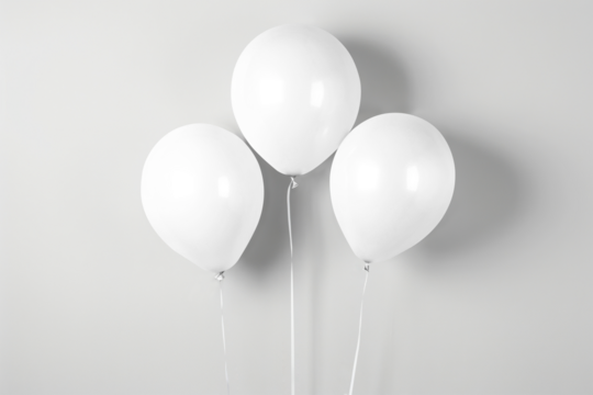 PNG Three balloon mockup, transparent design