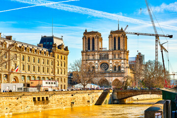 Notre Dame de Paris. Fabulous, magnificent Paris in early spring.