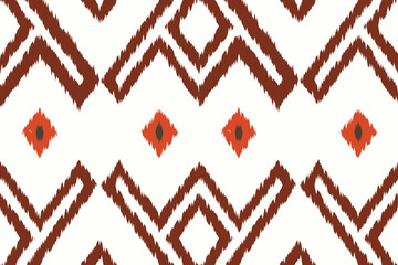 Ethnic ikat seamless pattern in tribal. Fabric American, Mexican style. Design for background, wallpaper, illustration, fabric, clothing, carpet, textile, batik, embroidery.