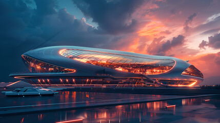 the most luxurious sports stadium - obrazy, fototapety, plakaty