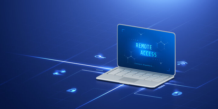 Cybersecurity remote access VPN encryption authentication cloud software network on firewall protocol bandwidth latency 3d background with SSL TLS gateway server desktop monitoring privacy management.