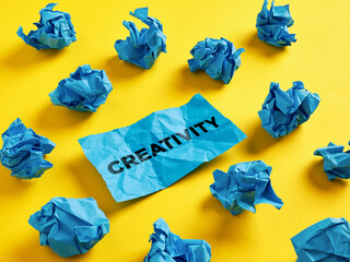 Brainstorming to find a creative idea, solution or creativity.
