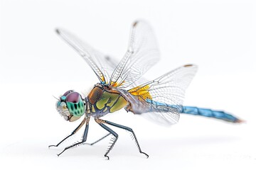 Mystic portrait of Petaltails Dragonfly, beside view, full body shot, Close-up View, 