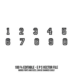 Vector classic sport basketball jersey number vector	
