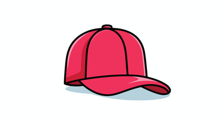 Baseball cap line icon Vector illustration isolated