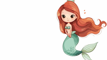 Beautiful charming little mermaid princess Picture