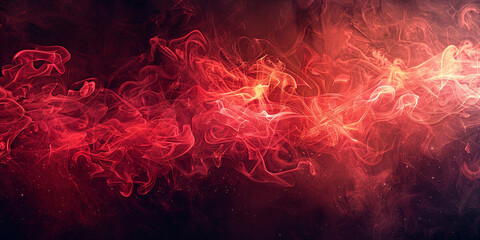 Red and black pure smoke background white high quality wallpaper  - obrazy, fototapety, plakaty