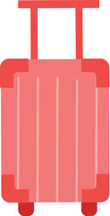 Red Rolling Luggage