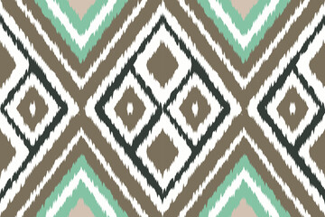 Ethnic ikat seamless pattern in tribal. Fabric American, Mexican style. Design for background, wallpaper, illustration, fabric, clothing, carpet, textile, batik, embroidery.