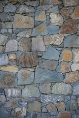 Old brick wall from a stone