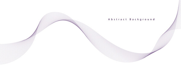 Purple background with flowing wave lines. Futuristic technology concept. Vector illustration

