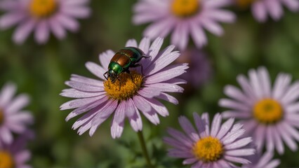 beetle on flower