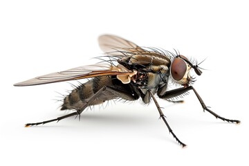 Fototapeta premium Mystic portrait of Visitor Fly, beside view, full body shot, Close-up View, 