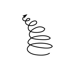 spiral arrow line