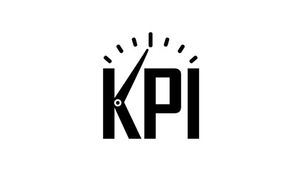 Obraz premium KPI emblem, black isolated silhouette
