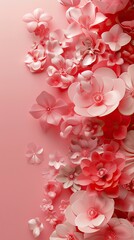 3D render happy mother day banner with copy space. Happy Mothers day Image