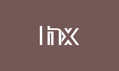 Alphabet letters Initials Monogram logo HX, XH, H and X
