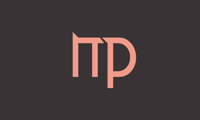 Alphabet letters Initials Monogram logo MP, PM, M and P